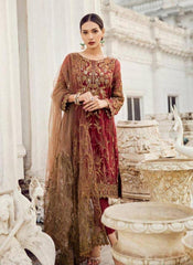 BRAND:IZNIK chiffon embroidered sequence unstitced 3pc✓