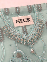 BRAND:FLOSSIE organza embroidered cutwork adda work luxury unstitched 3pc✓