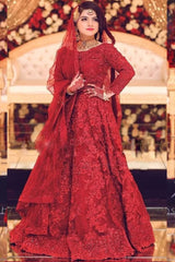 BRAND:MARYUM & MARIA maxi net embroidered hand embellished unstitced 3pc✓