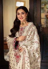 BRAND:ASIM JOFA dhanak embroidered luxury unstitched 3pc✓