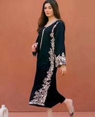 EMBROIDERED COTTON WINTER unstitched sleeveless 2pc✓