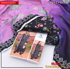 BRAND:SANA SAFINAZ khaddar all over printed unstitched 3pc✓